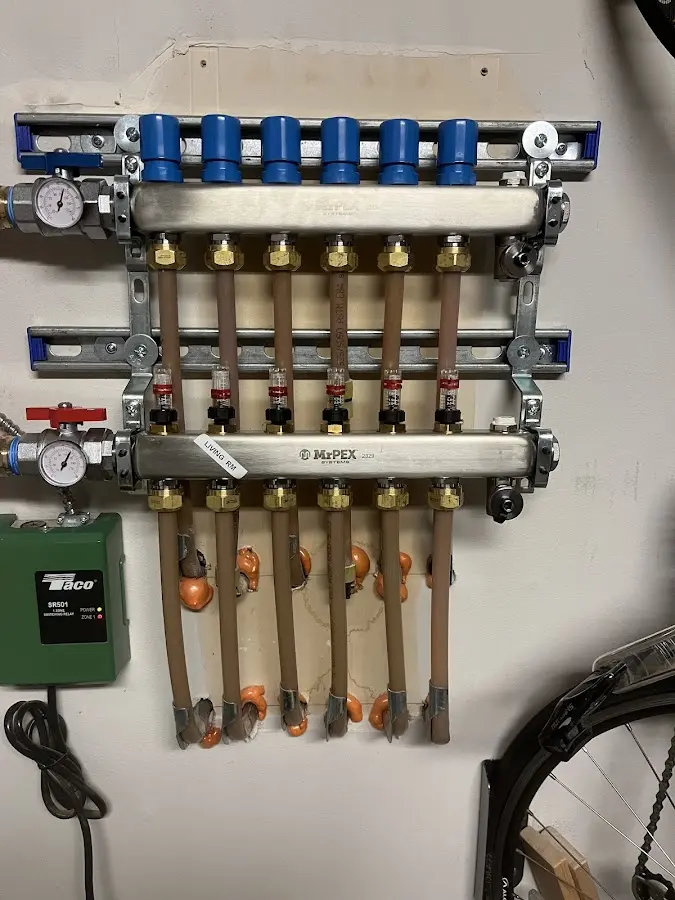 Plumber performing Gas Leak Detection at a residential property in North Port